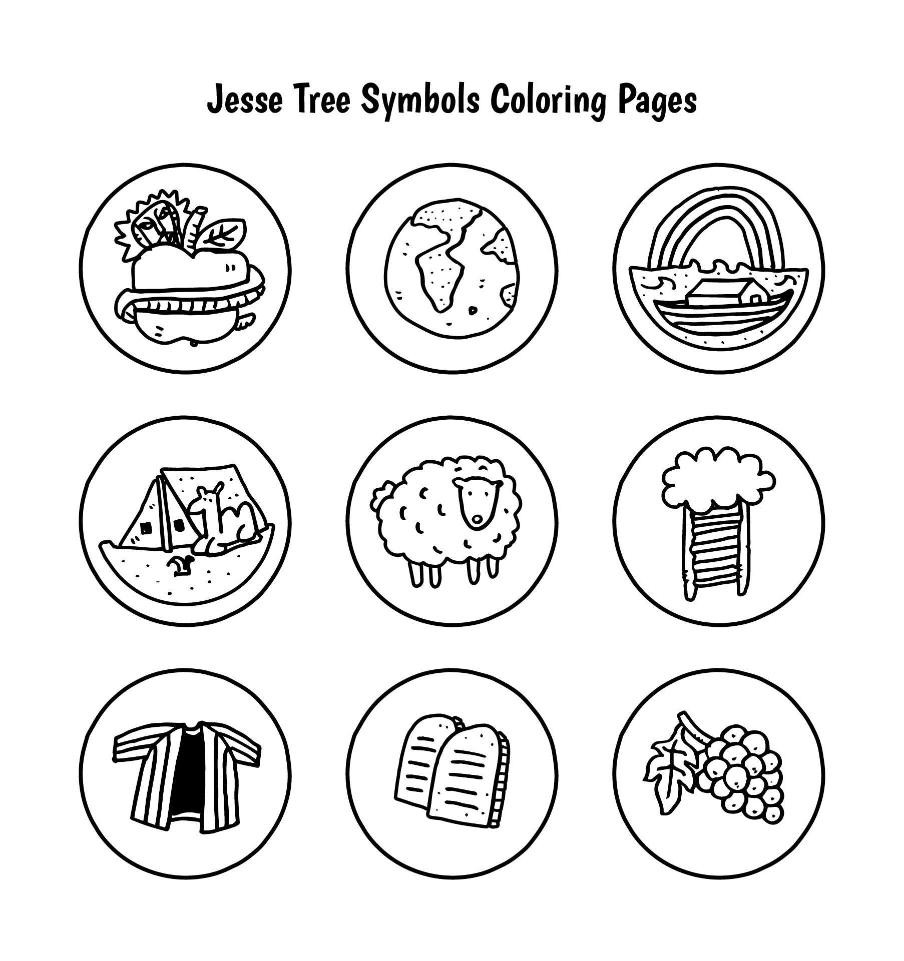 10 Best Printable Catholic Jesse Tree Symbols Printablee 10 Best Printable Catholic Jesse Tree Symbols Printablee