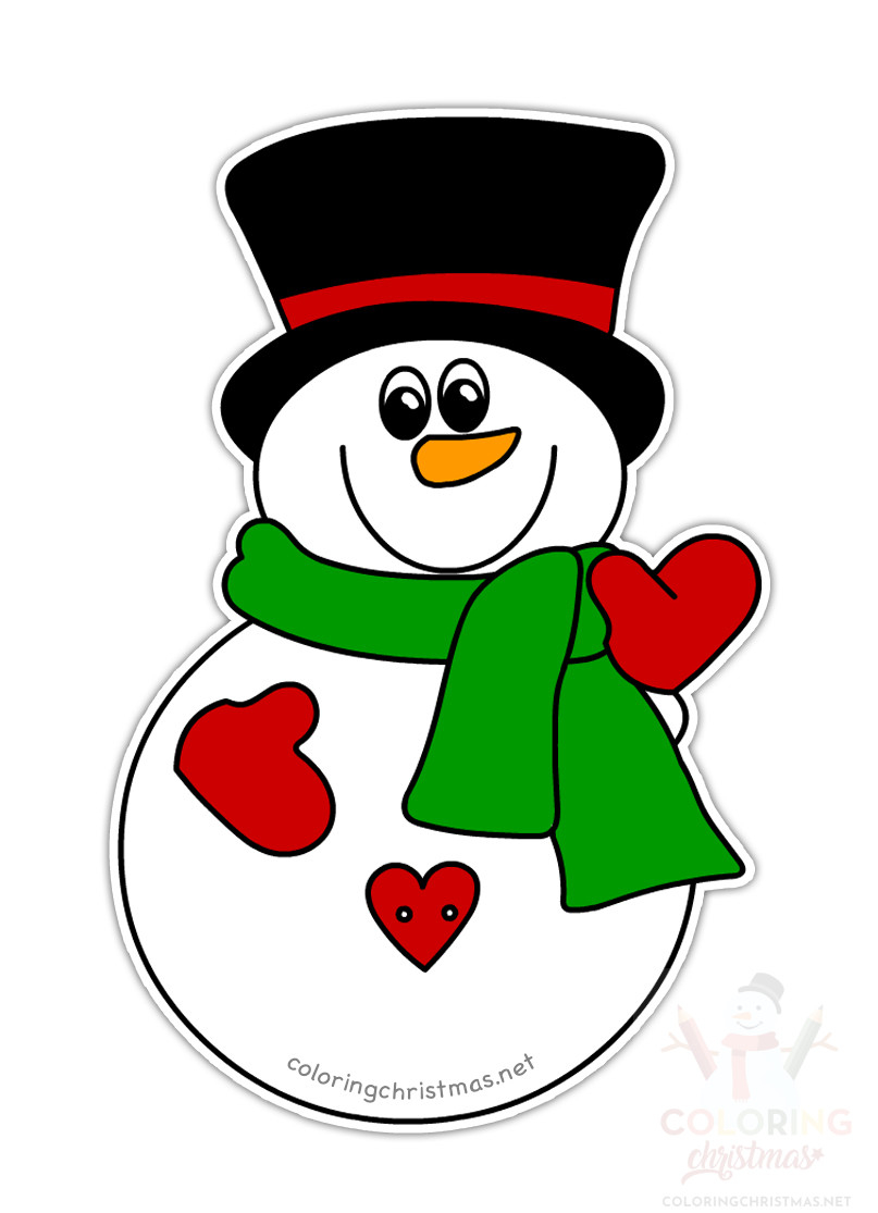 Crafts Paper Snowman Ornament Printable Coloring Christmas Crafts Paper Snowman Ornament Printable Coloring Christmas