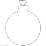 Decorate Blank Christmas Ornament Coloring Pages XColorings