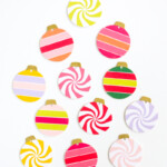 DIY Patterned Ornaments With Printable Vinyl A Kailo Chic Life