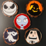 Nightmare Before Christmas Wood Slice Ornaments Nightmare Before