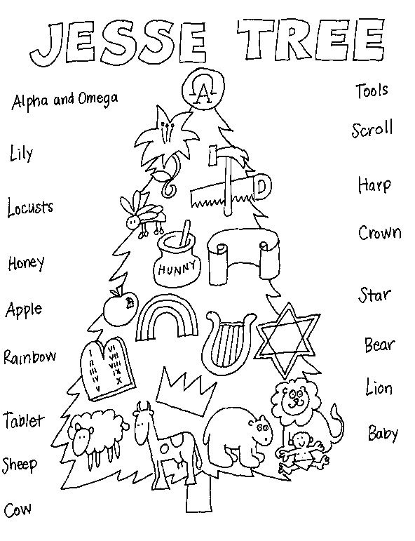 Top 10 Jesse Tree Coloring Pages